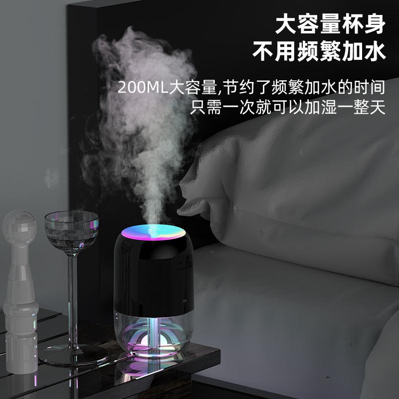 加湿器USB新型加湿器クロスボーダー家庭用寝室大霧車載デスクトップ大容量雰囲気灯アロマ|undefined