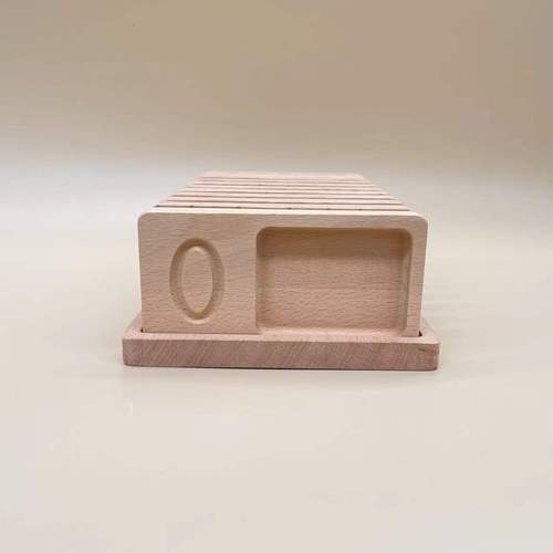 Montessori Number Board 0-10 Ten Grid Counting Wooden Original Kindergarten Early Education Number Board Teaching Tool