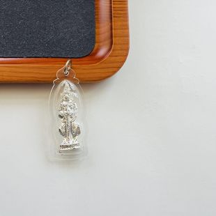 Thai Buddhist Amulet Pendant Original Temple King Yasha Waterproof Case Non-Fading Suitable for Men and Women Lp Easy
