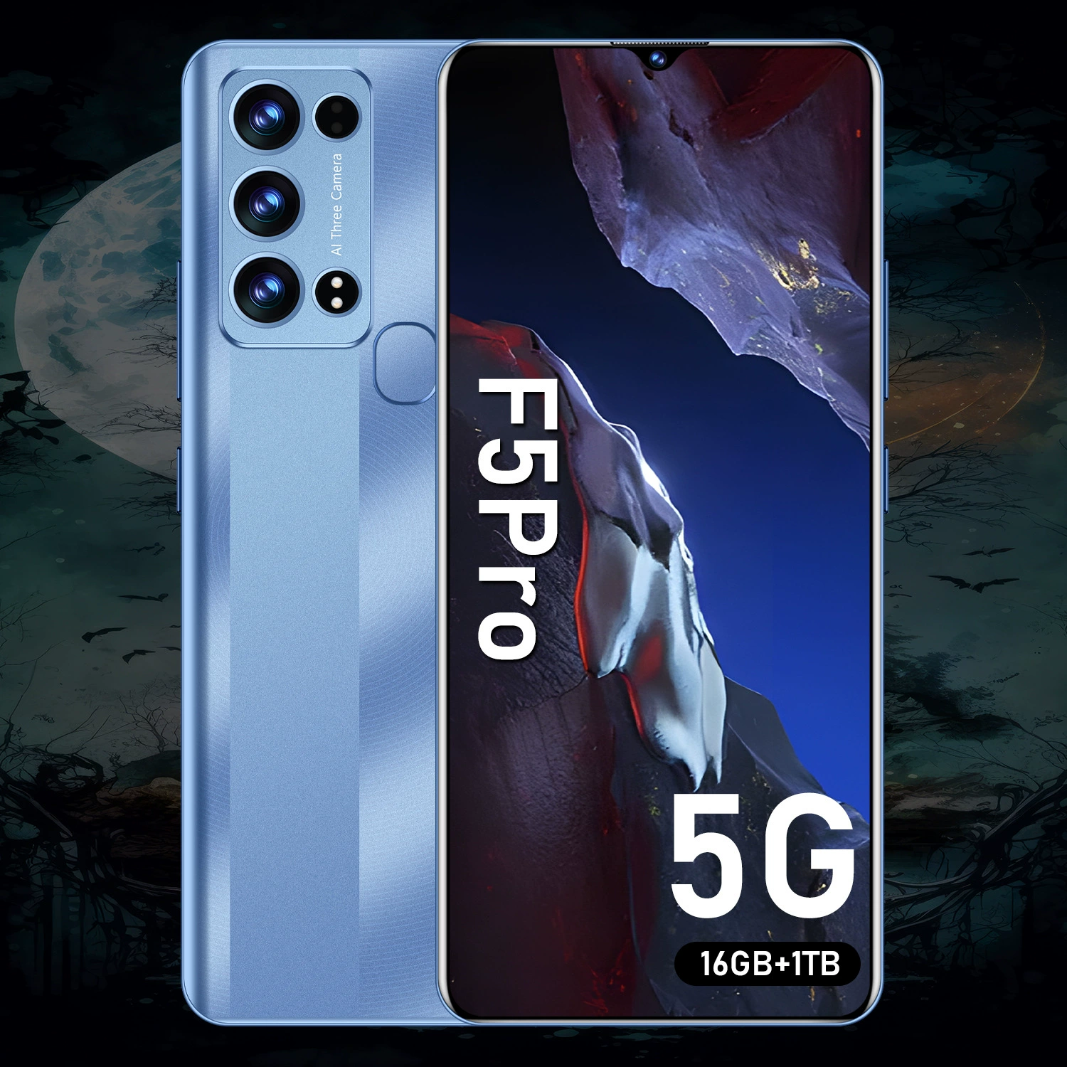 Смартфон F5 Pro, 7,2″ Android, 3 ГБ RAM + 64 ГБ, 6800 мА·ч, камеры 72+108 МП