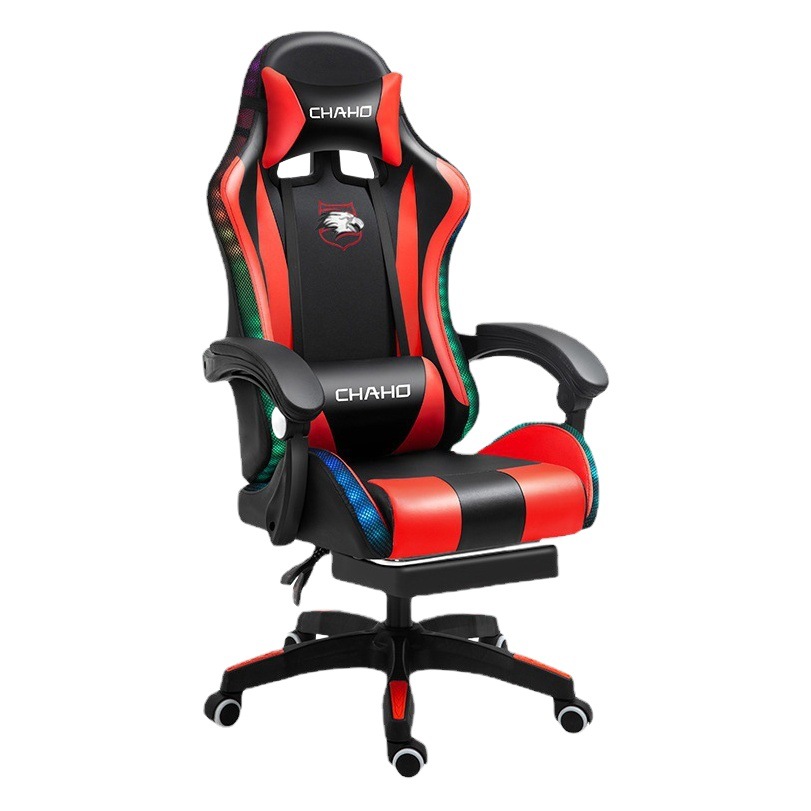 Silla de ordenador con respaldo, silla de juego para oficina en casa, cómoda para estar sentado durante mucho tiempo, silla giratoria para cibercafé, silla para streamer, silla de juego con respaldo alto. image 1