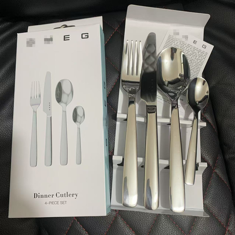 Stainless Steel Western-Style Simple Cutlery Set, Thickened and Durable, Knife, Fork, Spoon, Hotel Restaurant Four-Piece Set Wholesale Stainless Steel Western-Style Simple Cutlery Set, Thickened and Durable, Knife, Fork, Spoon, Hotel Restaurant Four-Piece Set Wholesale