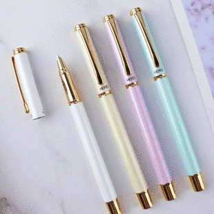 Hero Pen 1302D Positive Pen Metal 0.38mm Student Stationery Writing Boys and Girls Pen Gift Box Wholesale