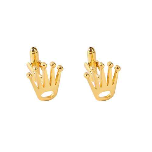 Amazon AliExpress copper creative crown tuxedo cufflinks French business shirt cufflinks wholesale