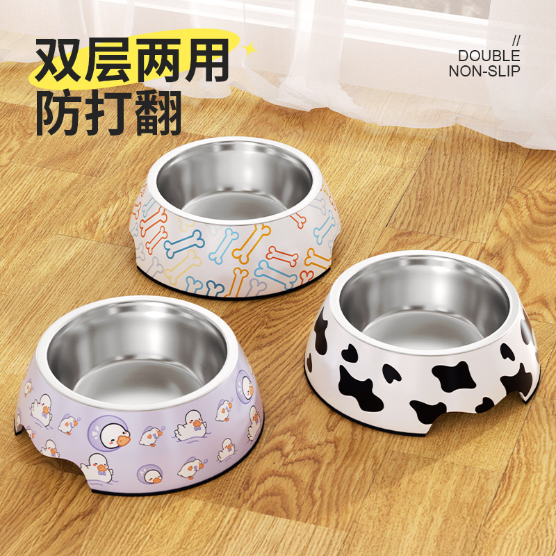 Tacos de comida para perros Tacos de agua para bebidas Tacos de comida para perros Tacos de alimentos para gatos de acero inoxidable Tacos de alimentos para gatos Productos para mascotas