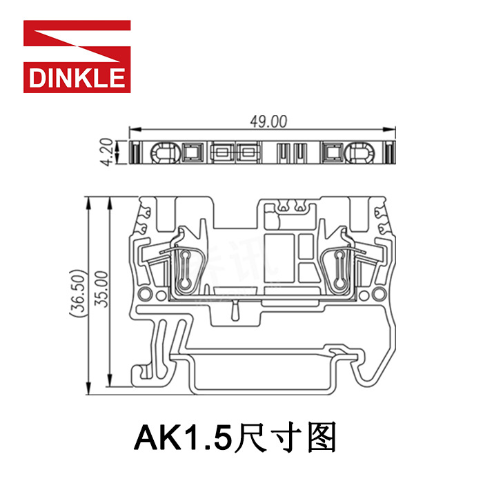 ��� AK1.5 ����ʽ ����ֱͨ ���߶��� һ��һ�� ��ɫ 630V 1.5ƽ