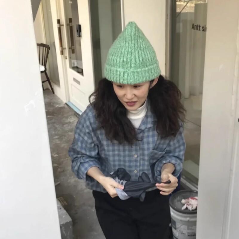 South Korea 24 winter sie * ne new Billy Beanie wool cap