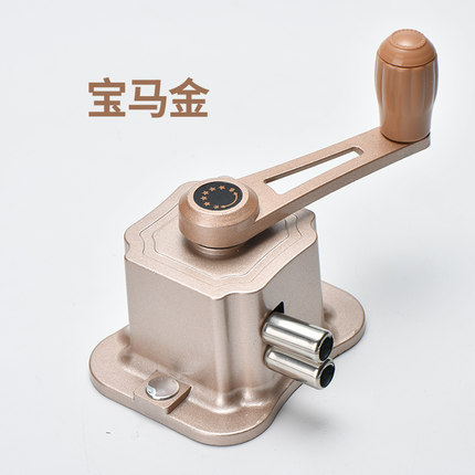 Champagne gold push-pull hand crank