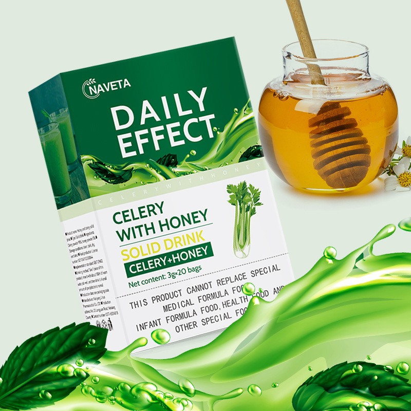 僅供外貿 蜂蜜西芹粉蜂蜜生薑檸檬茶, liver fire celery honey