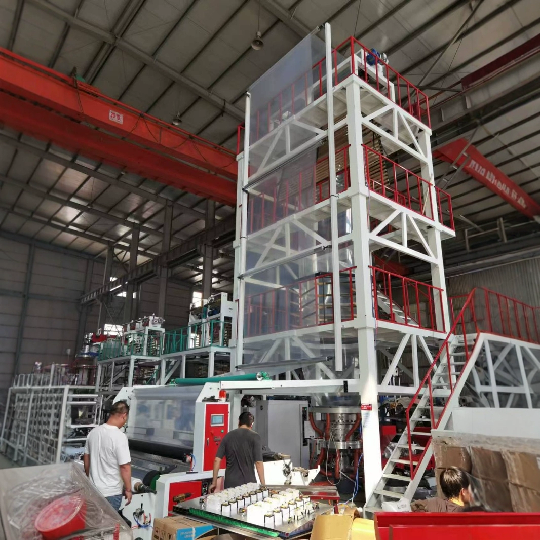 Производители продают двухслойную машину для выдувания пленки с экструзной пленкой высокоскоростной HDPE LDPE машина для выдувания пленки для сельскохозяйственной пленки