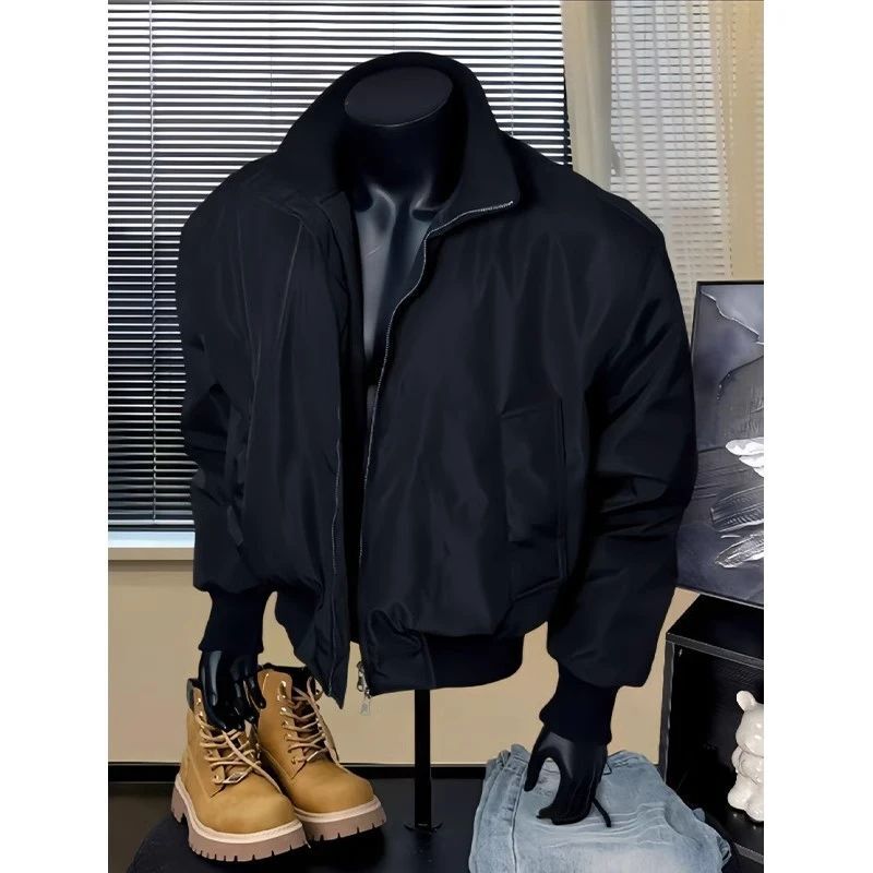 American Style Retro Bomber Jacket Men's Sense Profile Windproof Baseball Suit 2025 Couple's Casual Jacket