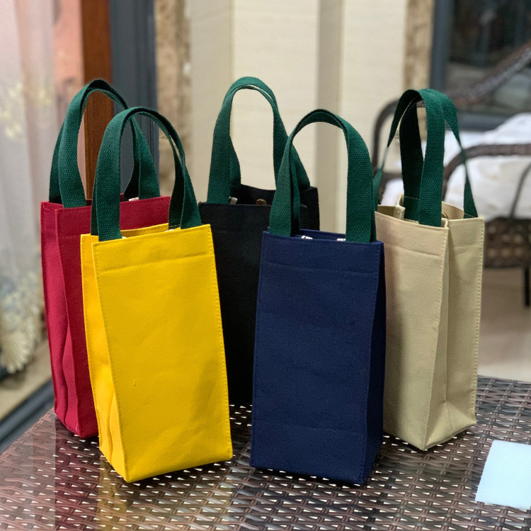 New simple canvas thickened portable solid color water Cup bag braised beaker bag vacuum cup cover umbrella bag