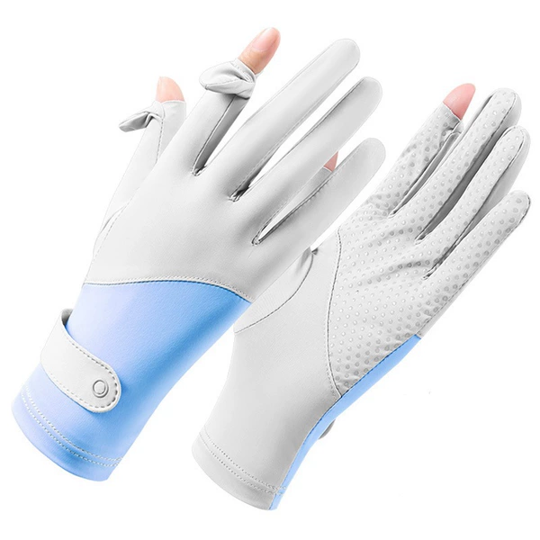 Spliced ice silk grey blue