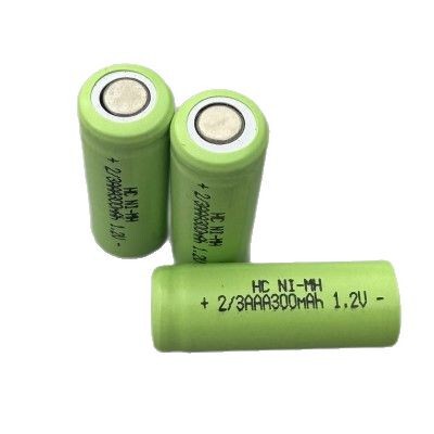 2/3AAA10280 ニッケル水素電池 1.2V300mAh 護身用懐中電灯ミニハイライト Ni-MH 溶接可能|undefined