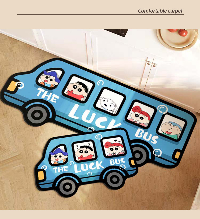 Kitchen Diatom Mud Mat 2024 New Absorbent Non-slip Oil-proof Special Cartoon Long Foot Mat Wash-free Soft Mat