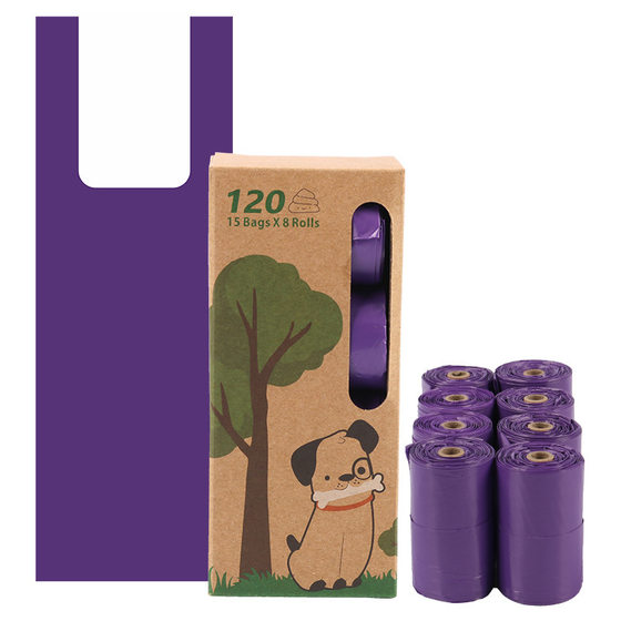 Thickened Pet Garbage Bag Degradable Feces Picking Bag Rolled Vessel Bag Dog Poop Belt Vessel Dog Feces Bag