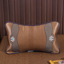 夏季凉枕头 花茶保健枕芯 双面可用反面冰丝枕 夏天藤枕 成人大号