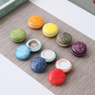Kiln Spiral Ceramic Sealed Jar Tea Jar Mini Ceramic Jar Fragrant Powder Fragrant Ointment Medicinal Powder Pills Ointment Rouge Box