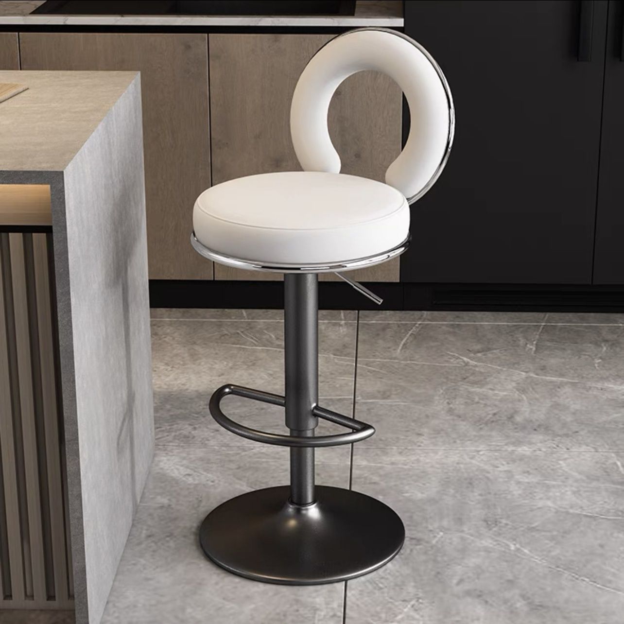Silla de bar respaldada taburetes altos para el hogar taburetes modernos simples de alta calidad cajero de recepción elevador silla de bar alta