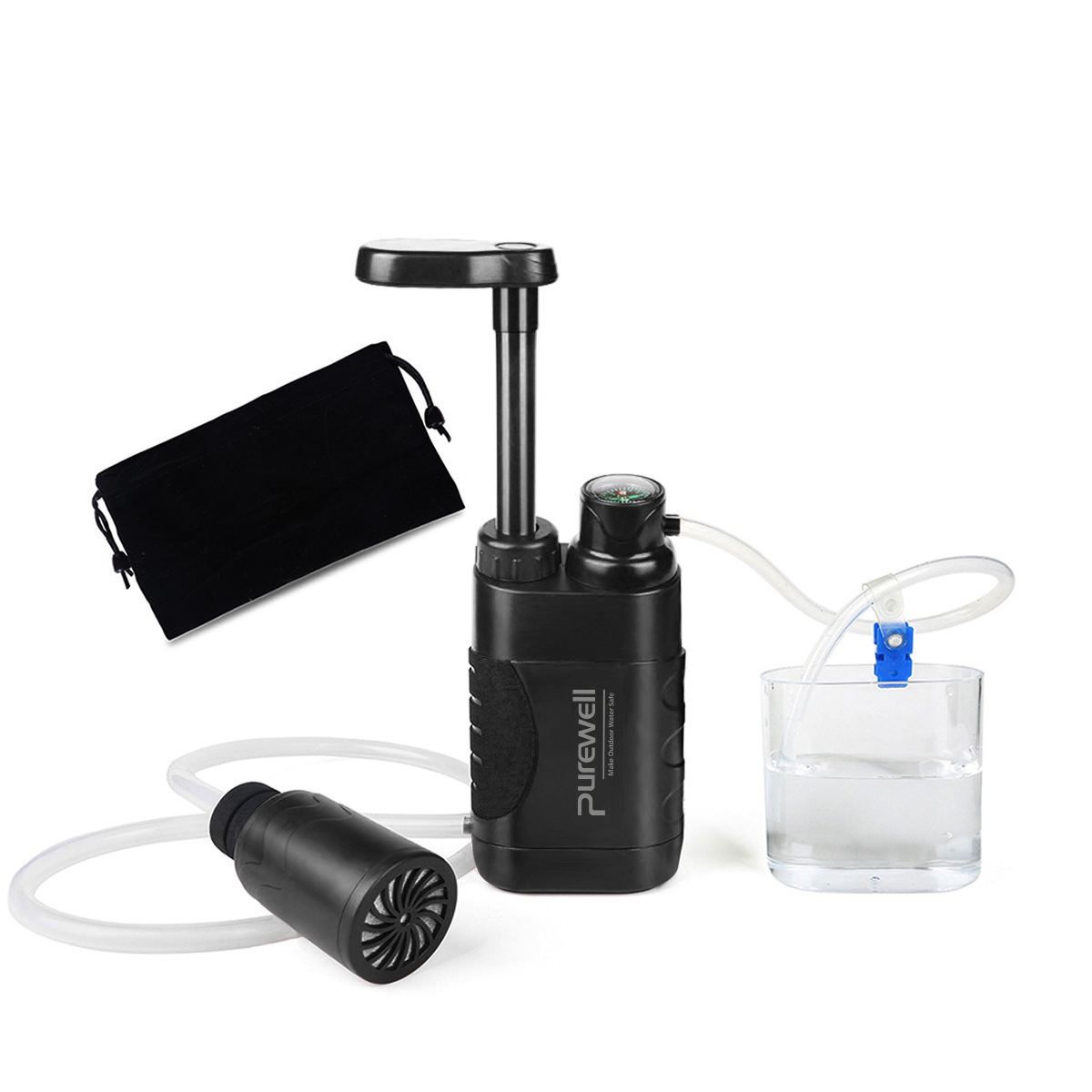 Amazon caliente purificador de agua al aire libre suministro directo de fábrica camping purificador de agua portátil filtro al aire libre transfronterizo