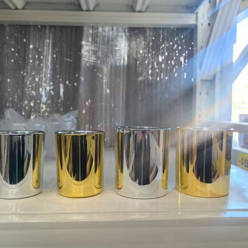 Venta al por mayor simple vidrio esmerilado Copa hogar creativo decoración aromaterapia candelabro diy transparente fragancia vela tarro