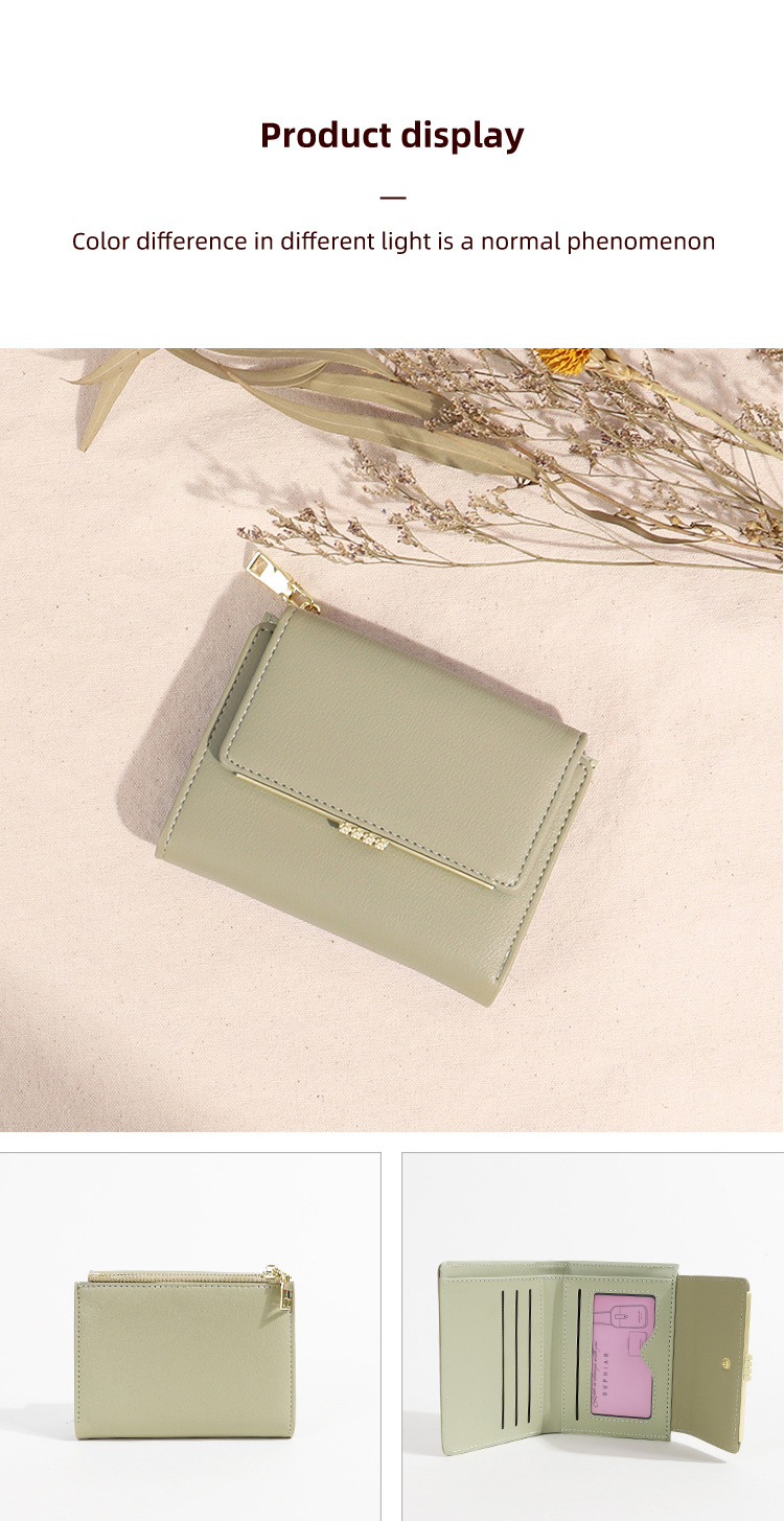 Women's Gender Women's Solid Color Pu Leather Buckle Wallets