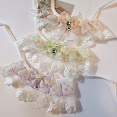 Cat lace scarf collar dog saliva scarf pet fairy ragdoll cat princess style scarf bib decoration