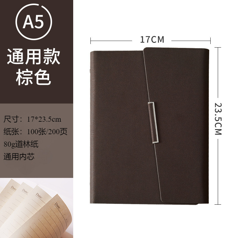 A5 marrón / 100 hojas - boca oblicuo