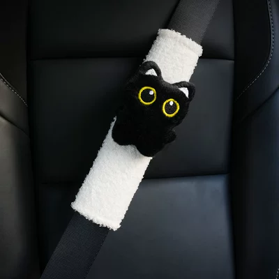 Seat belt shoulder pad – Black Cat Toy Car Safety