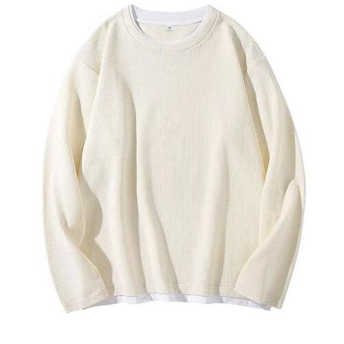 Autumn Plaid Mock Neck Long Sleeve Hooded Sweatshirt for Men and Women, Couple's Style, Spring and Autumn Season Top, New Casual T-shirt