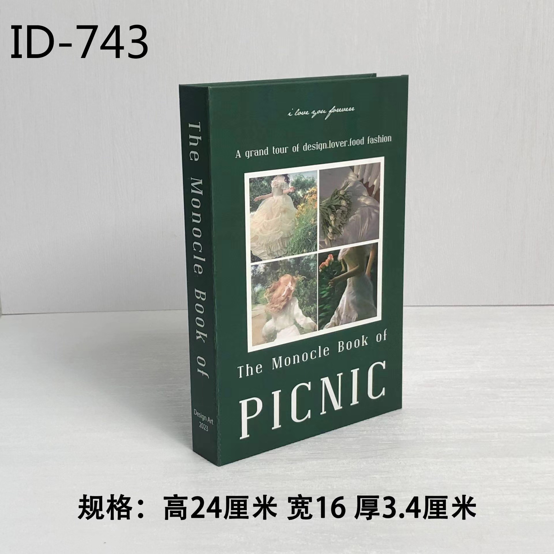 Libros falsos plegables estilo nórdico/INS, props de fotografía, decoración suave, muestra de fábrica