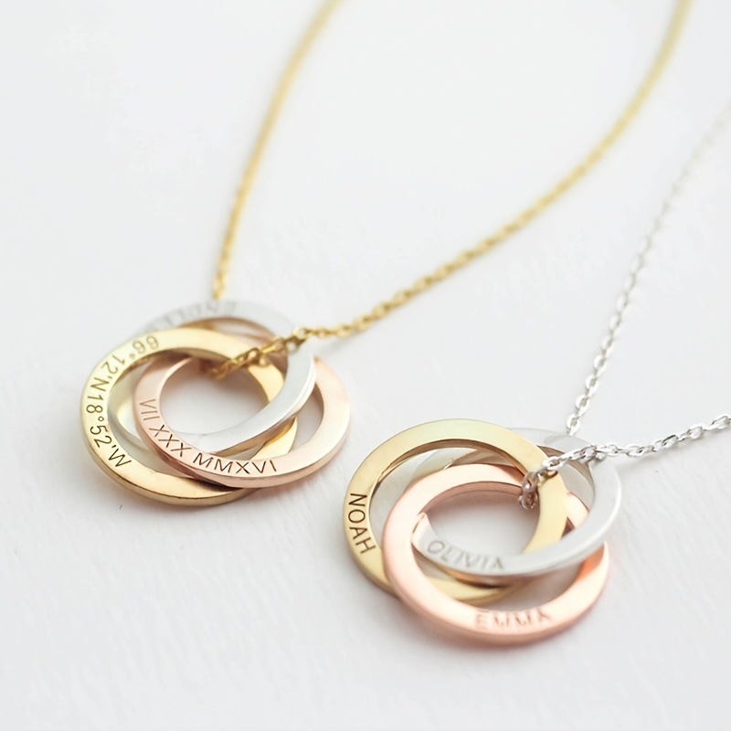 Casual Simple Style Circle Stainless Steel Plating Necklace display picture 2