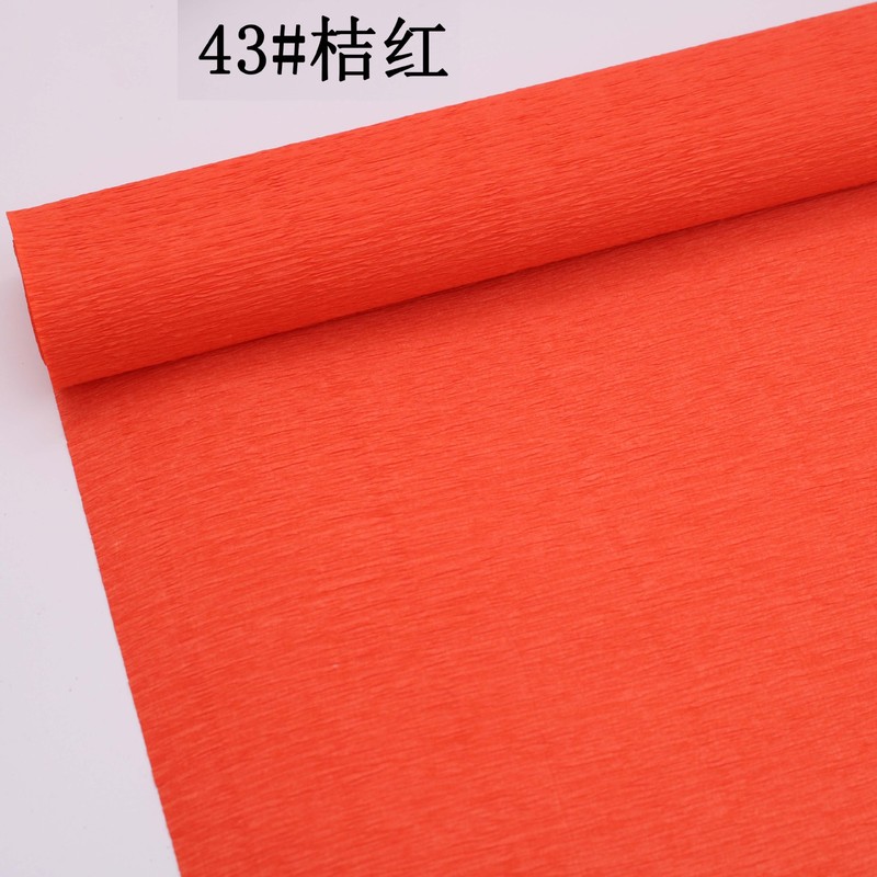 工厂直销跨境彩色皱纹纸褶皱卷边纸25cm*2.5m手工diy花艺制作材料|undefined
