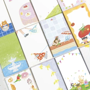 AGUGU [遐想原创M5内页日系盐系手绘基础ins手帐拼贴素材可撕便签]