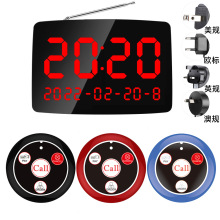 SU-C04外贸无线呼叫器薄型老人院 餐厅呼叫铃酒店银行服务按钮