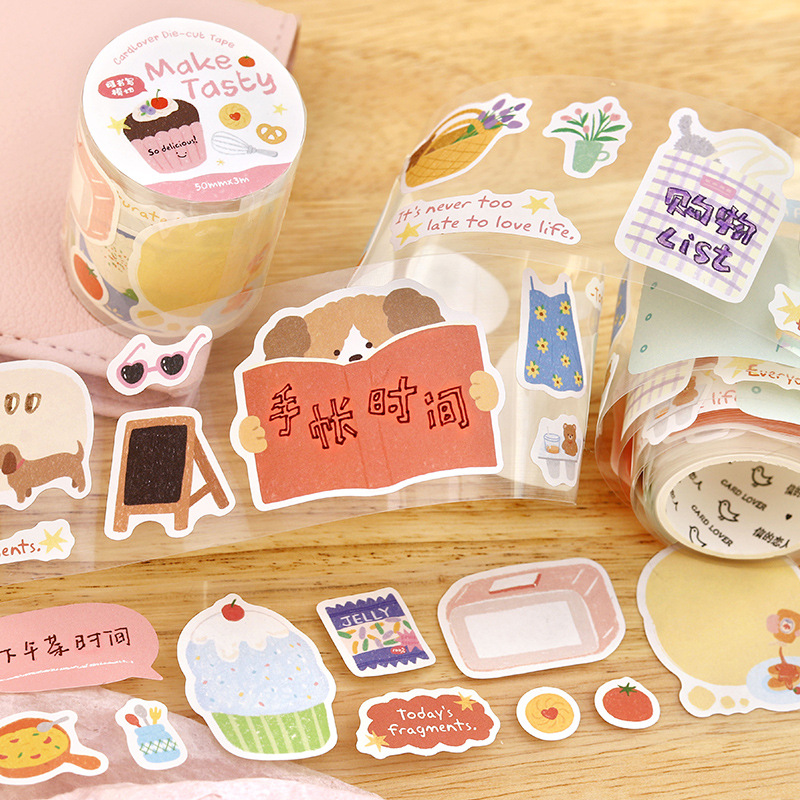 Writable die-cut tape Nuannuan Xiaoxing series of cute and…