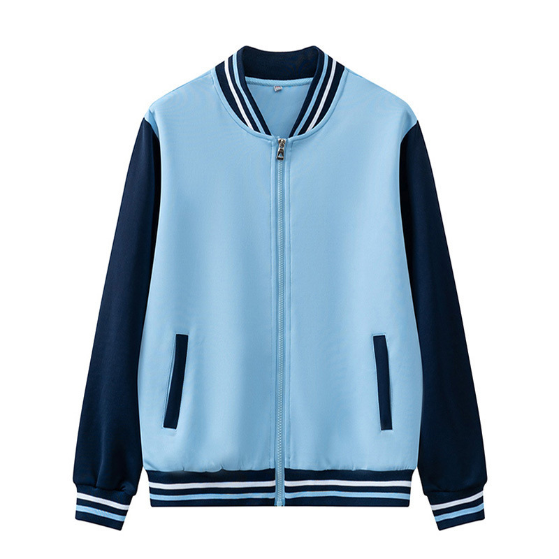 春秋季中小学生校服套装三件套初中生高中蓝白运动服酒红外套上衣|undefined