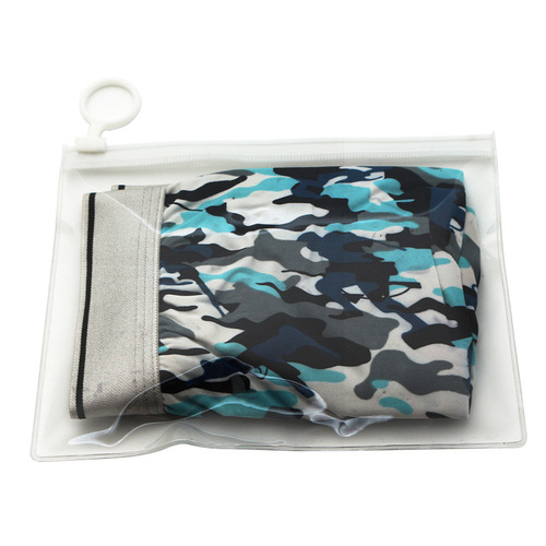 Transparent PVC packaging bag Plastic ziplock bag PVC zipper bag Frosted edge bag Cosmetic bag printing logo