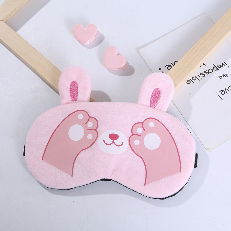 Mască de dormit din pluș pentru copii cu pachet de răcire_voghion.com