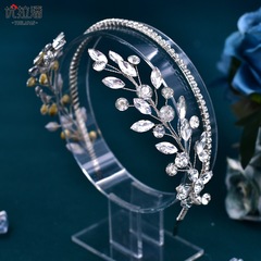 優拉潘 跨境韓國東大門鑲鑽發箍手工水鑽頭飾時尚簡約頭箍 HP531