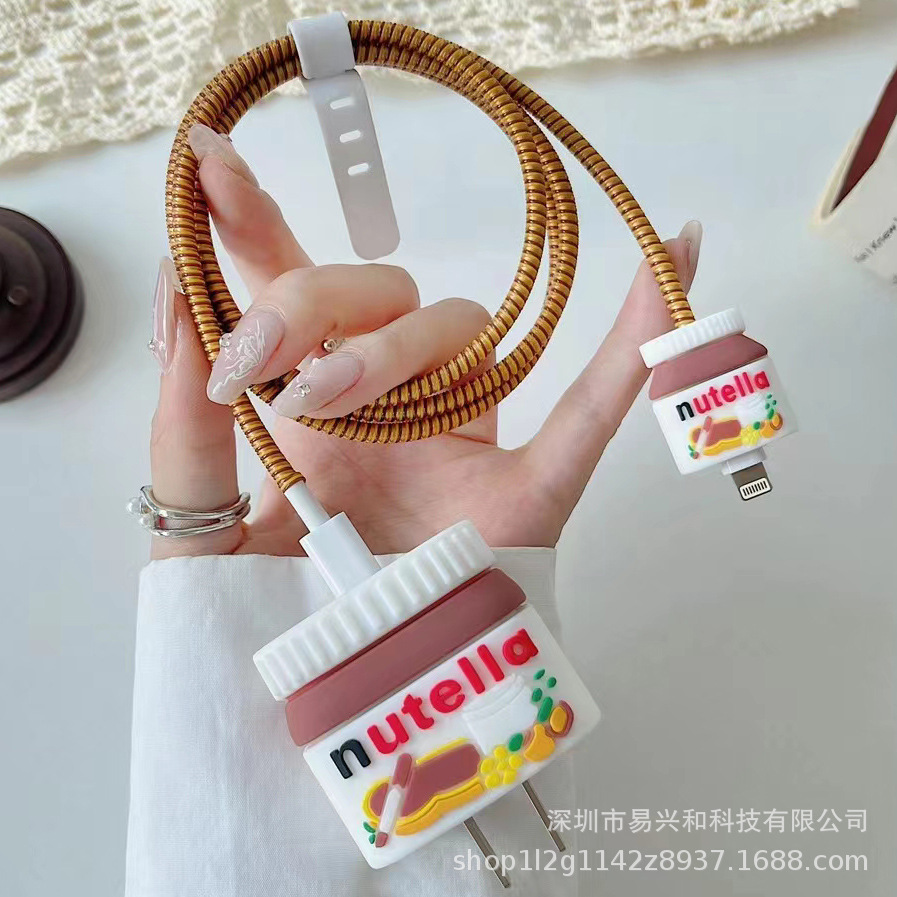 Aplicable Apple 18W / 20W cargador de cabeza de cubierta cargador de cubierta de cable de datos cubierta de 4 piezas al por mayor