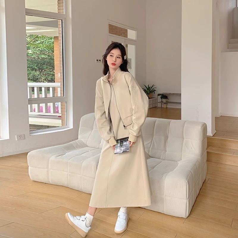 减龄洋气休闲卫衣套装女2025新款秋季大码穿搭今年流行裙子两件套|undefined