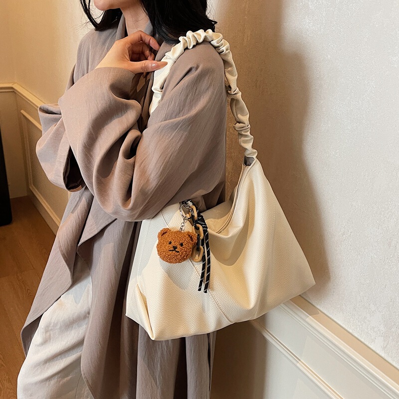 高级感复古软皮包包女2025新款潮时尚百搭单肩腋下包慵懒托特大包|undefined