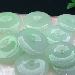 Wholesale Natural Burmese Jadeite A-Grade Jadeite Pendant Jewelry with Colored Safety Buckle Wholesale
