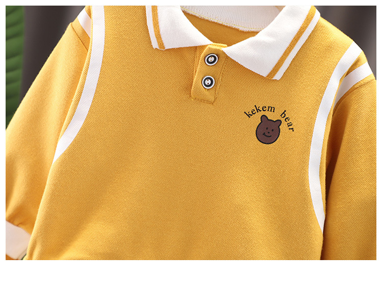 kids'clothing Children casual loose POLO shirt pants fashionable suit_voghion.com