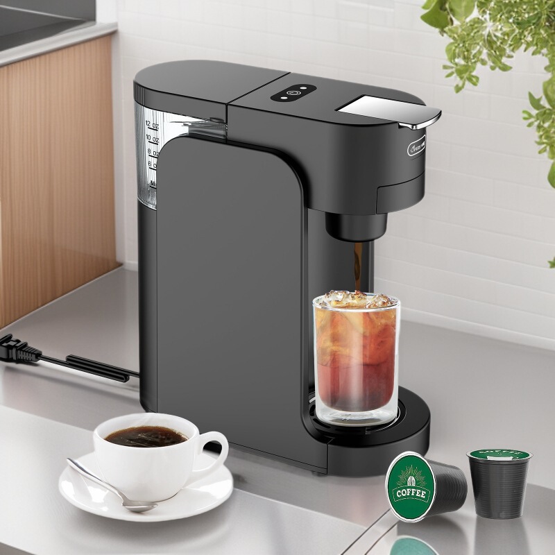 Cross-Border Capsule Coffee Machine New Model for Home Use Mini Small Fully Automatic Multifunctional American Coffee Machine Wholesale Cross-Border Capsule Coffee Machine New Model for Home Use Mini Small Fully Automatic Multifunctional American Coffee Machine Wholesale