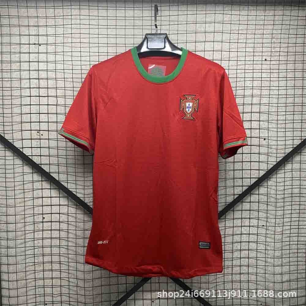 Camiseta de fútbol tailandesa retro Selección nacional Brasil Francia Argentina Portugal Camiseta de manga corta al por mayor Número de impresión