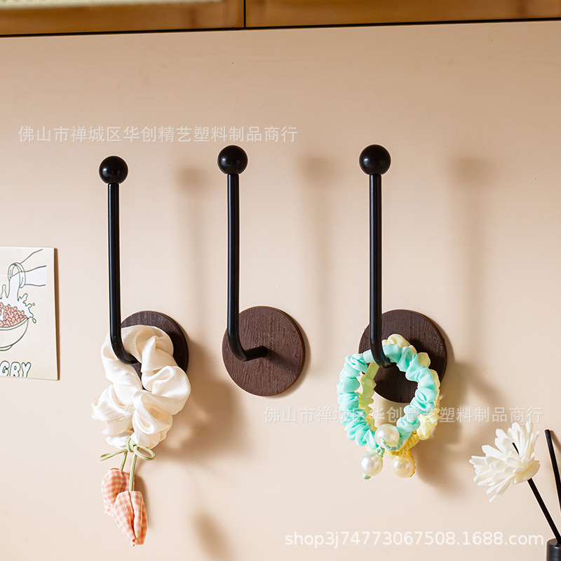 No-Drill Adhesive Hooks for Wall-Mounted Jewelry, Hair Accessories, Hair Ties, Faux Wood Grain Hooks, Hair Bands, Hair Hoops, Hair Rope Storage Hooks No-Drill Adhesive Hooks for Wall-Mounted Jewelry, Hair Accessories, Hair Ties, Faux Wood Grain Hooks, Hair Bands, Hair Hoops, Hair Rope Storage Hooks