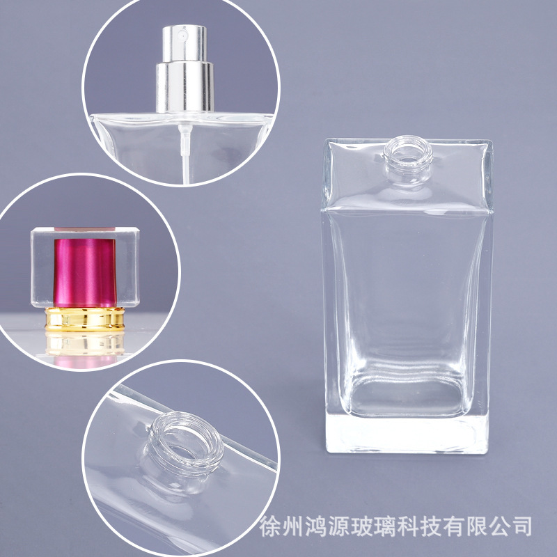 香水詰め替えボトル化粧品プレス連続スプレーボトルバヨネット透明ガラス香水ボトル香水ボトル裸ボトル|undefined