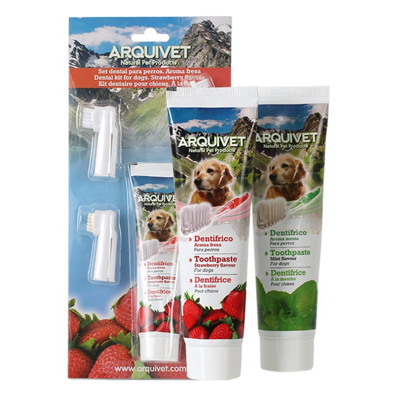 Испания ARQUIVET Pet зубная паста зубная щетка костюм Уход чистые десны свежее дыхание прямые поставки